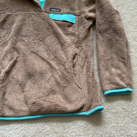 Patagonia Womens Re-Tool Snap-T Pullover Slim Fit Bear Brown XL - Picture 3 of 5